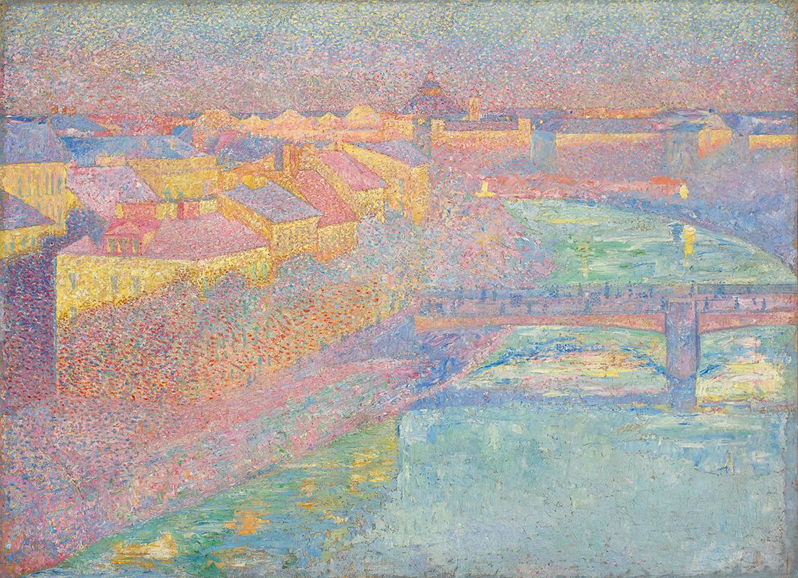 Franz Jaschke, Donaulände im Sommer, 1903, Öl auf Leinwand, 83,5 x 114 cm, Belvedere, Wien, Inv…