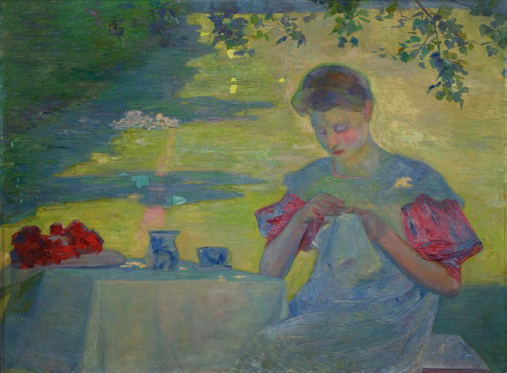 Franz Jaschke, Im Schatten, 1908, Öl auf Leinwand, 83 x 113 cm, Belvedere, Wien, Inv.-Nr. 9893