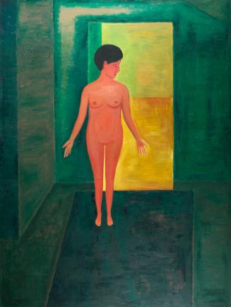 Hubert Schmalix, F 1988 (grün), 1988, Öl auf Leinwand, 203 x 152,5 cm, Belvedere, Wien, Inv.-Nr…
