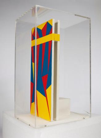 Roland Goeschl, Ohne Titel, undatiert, Mischtechnik in Plexibox, 35 × 16 × 22 cm, Belvedere, Wi…