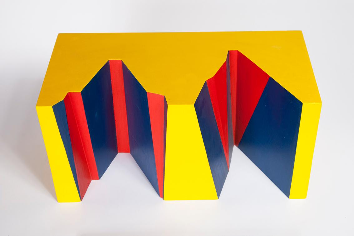 Roland Goeschl, Kleine Skulptur, 1969/1970, Holz farbig gefasst, 24 x 50 x 24,5 cm, Belvedere, …