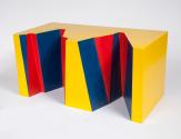 Roland Goeschl, Kleine Skulptur, 1969/1970, Holz farbig gefasst, 24 x 50 x 24,5 cm, Belvedere,  ...