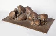 Roland Goeschl, Ohne Titel, undatiert, Bronze, 20 × 56,5 × 33 cm, Belvedere, Wien, Inv.-Nr. 104 ...