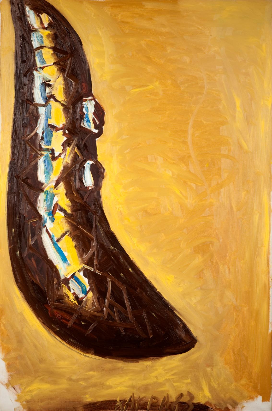 Kurt Kocherscheidt, LOX, 1983, Öl auf Leinwand, 150 x 100 cm, Dauerleihgabe Ernst Ploil, Belved…