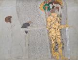 Gustav Klimt, Beethovenfries:Beethovenfries: Die Leiden der schwachen Menschheit und Der wohlge…