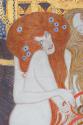 Gustav Klimt, Beethovenfries: Die feindlichen Gewalten - Tafel 1, Stirnwand, 1901, Kaseinfarben ...