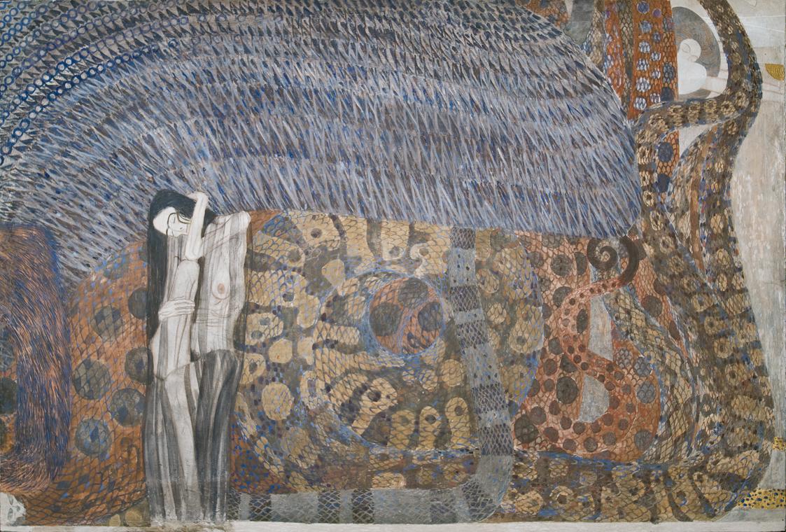 Beethoven Frieze: The Hostile Powers - Panel 6, short wall