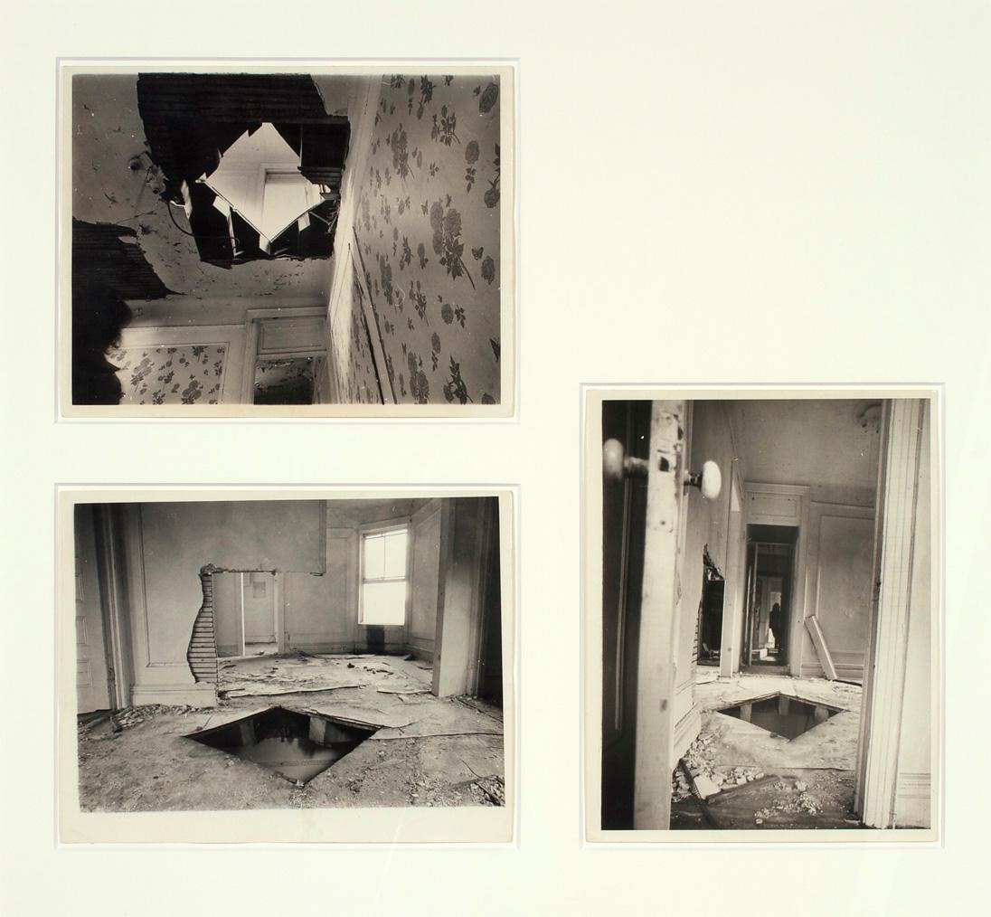 Gordon Matta-Clark, Bronx Floors: Floor Above, Ceiling Below, 1972, 3 Silbergelatine-Abzüge, Pa…
