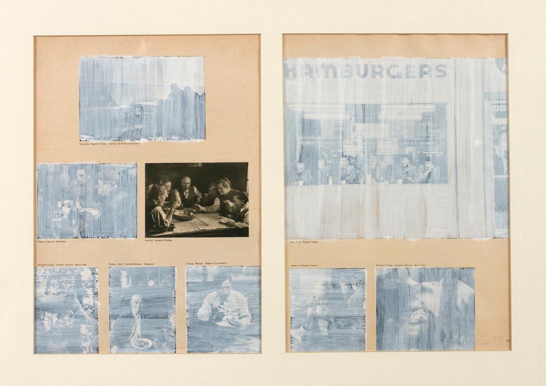 Christian Philipp Müller, The Family of Austrians, 1993, Ausschnitte aus Buchseiten, montiert a…
