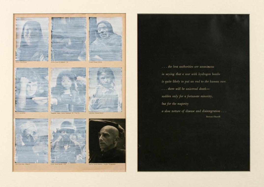 Christian Philipp Müller, The Family of Austrians, 1993, Ausschnitte aus Buchseiten, montiert a…