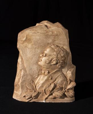 Johanna Aloisia Meier-Michel, Franz Schubert Relief, undatiert, Gips, H: 16 cm, Belvedere, Wien…