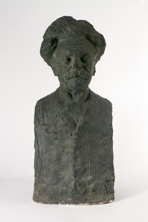 Ivan Meštrović, Herr Gutmann, vor 1913, Gips, patiniert, H: 82,5 cm, Belvedere, Wien, Inv.-Nr. …