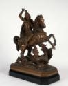 Anton Dominik Ritter von Fernkorn, Reiterstatuette des heiligen Georg den Drachen tötend, 1853,…