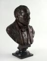 Eugen Felix, Der Maler Ferdinand Georg Waldmüller, 1858, Bronze auf Marmorsockel, H: 55 cm, Bel ...