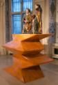 Tillman Kaiser, Sockel, 2011, Karton, Holz, Schellack, 150 × 175 × 137 cm, Belvedere, Wien, Inv…