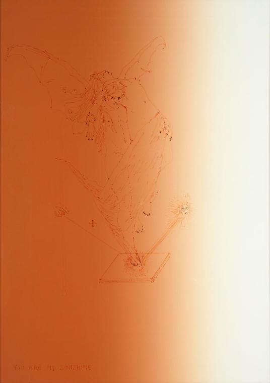 Birgit Jürgenssen, You are my Sunshine II, 1994, Farbfotokopie einer Zeichnung, 52,5 x 37 cm, A…