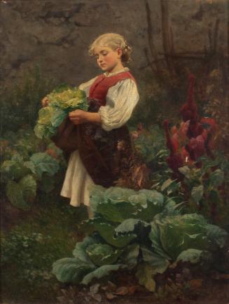 Leopold Carl Müller, Das Hausmütterchen, 1870, Öl auf Leinwand, 59 x 45 cm, Belvedere, Wien, In…