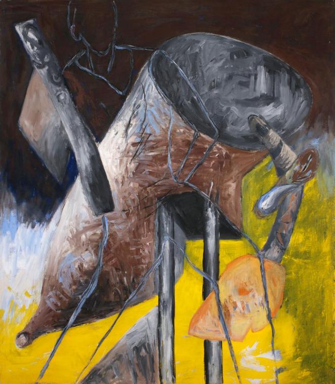 Klaus Dieter Zimmer, Ohne Titel, undatiert, Öl auf Leinwand, 220 × 195 cm, Belvedere, Wien, Inv…
