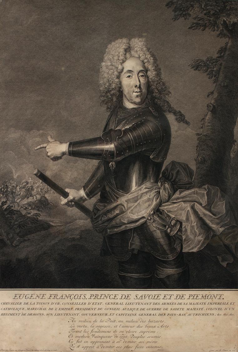 Bernard Picart nach Jacob van Schuppen, Prinz Eugen von Savoyen, Kupferstich, 57 × 39 cm, Belve…