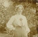 Georg Klimt, Unbekannter Fotograf, Fanny Klimt (geb. Prachersdorfer), um 1905, Silbergelatine, …