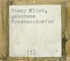 Georg Klimt, Unbekannter Fotograf, Fanny Klimt (geb. Prachersdorfer), um 1905, Silbergelatine, …
