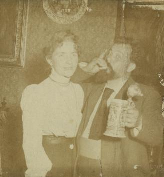 Georg Klimt, Unbekannter Fotograf, Fanny und Georg Klimt, um 1905, Silbergelatine, Belvedere, W…