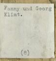 Georg Klimt, Unbekannter Fotograf, Fanny und Georg Klimt, um 1905, Silbergelatine, Belvedere, W ...