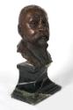 Josef Engelhart, Der Bildhauer Alfonso Canciani, 1907, Bronze, H. mit Sockel: 55,5 cm, Belveder ...