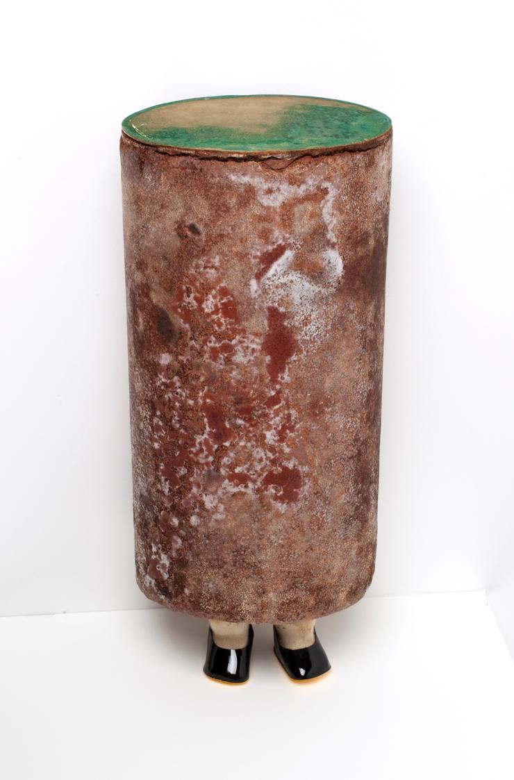 Dieter Roth, Ohne Titel (Puppe in Schokolade), 1969, Plastikpuppe, Schokolade, 31 x 14 x 11 cm,…