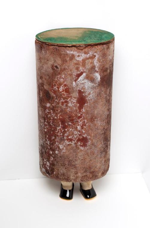 Dieter Roth, Ohne Titel (Puppe in Schokolade), 1969, Plastikpuppe, Schokolade, 31 x 14 x 11 cm,…