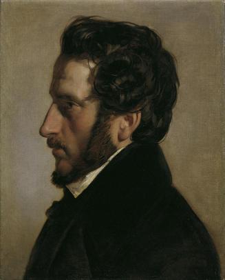Friedrich von Amerling, Der Maler Friedrich Gauermann (1807–1862), 1839, Öl auf Leinwand, 48 x …