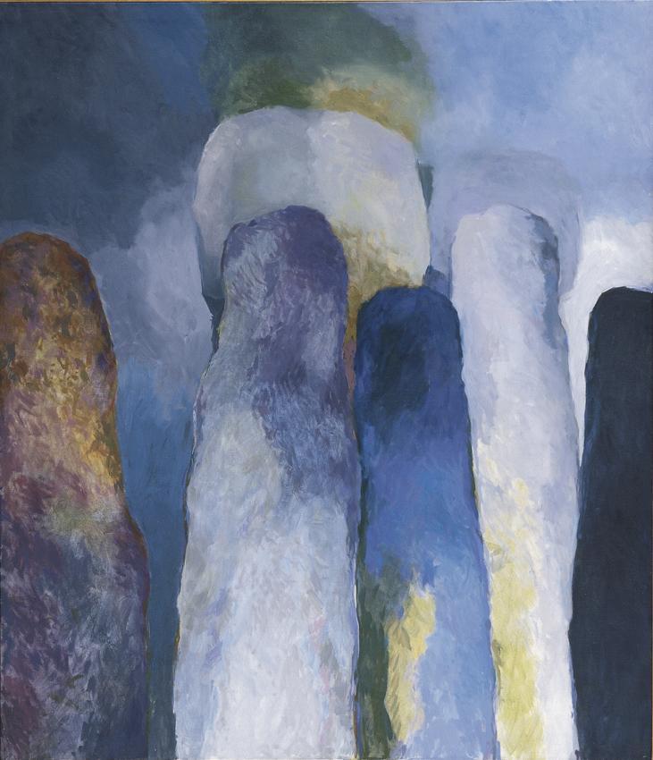 Mario Decleva, Meerbild, 1970, Öl auf Leinwand, 180 x 155 cm, Belvedere, Wien, Inv.-Nr. 9142