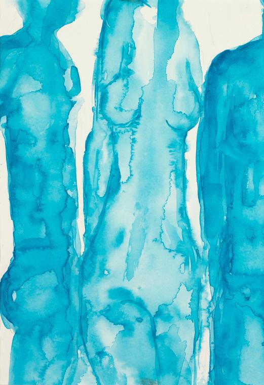 Josefine Sokole, Drei Torsos, Aquarell, 28 x 19 cm, Belvedere, Wien, Inv.-Nr. 10611