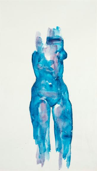 Josefine Sokole, Torso, Aquarell, 28 x 19 cm, Belvedere, Wien, Inv.-Nr. 10612