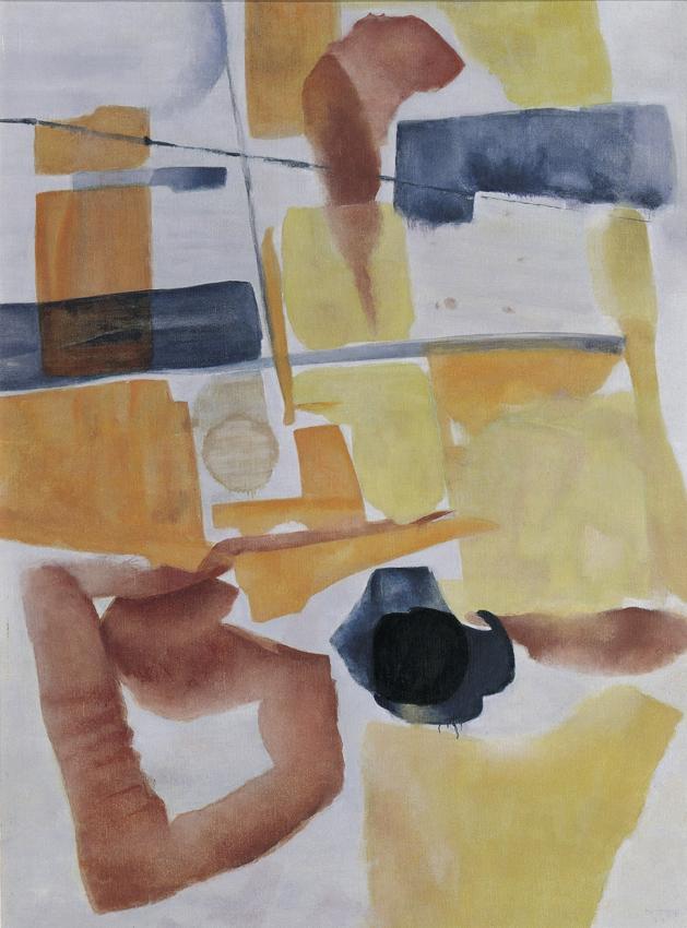 Vevean Oviette, Chimäre (Komposition), 1954, Öl auf Leinwand, 70 x 52 cm, Artothek des Bundes, …