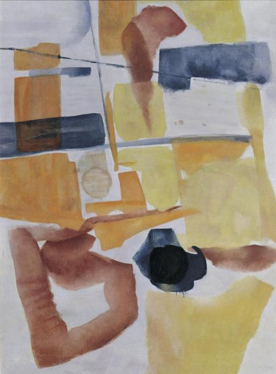 Vevean Oviette, Chimäre (Komposition), 1954, Öl auf Leinwand, 70 x 52 cm, Artothek des Bundes, …