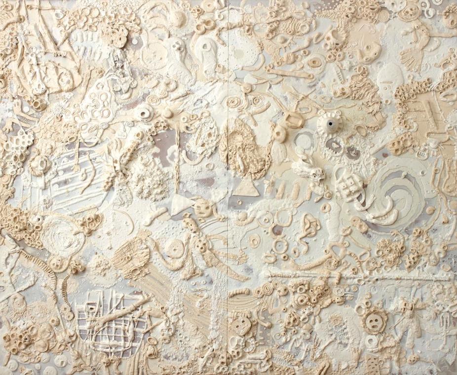Künstlergruppe gelatin, Guernica, Plastilin, 207 × 250 × 25 cm, Belvedere, Wien, Inv.-Nr. Lg 13…
