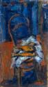 Hans Fronius, Fische-Stillleben, 1969, Öl auf Hartfaserplatte, 63 x 36,5 cm, Belvedere, Wien, I…