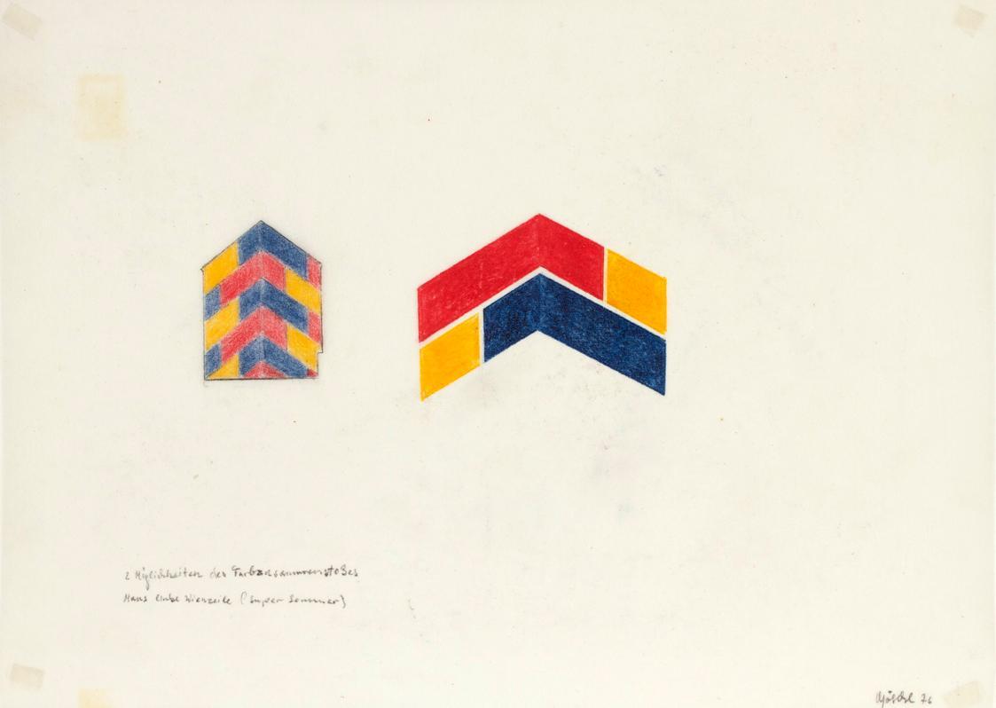 Roland Goeschl, 2 Möglichkeiten des Farbzusammenstoßes Haus Linke Wienzeile (Super Sommer), 197…