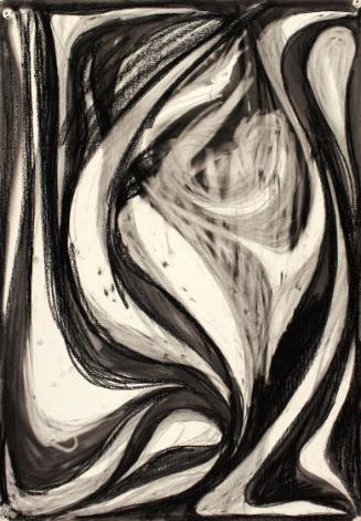 Josefine Sokole, Abstrakte Komposition, Kreide auf Papier, 90 x 65 cm, Belvedere, Wien, Inv.-Nr…