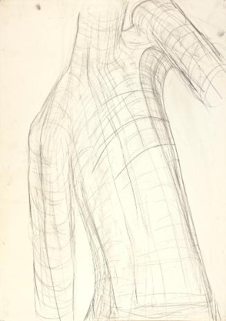 Josefine Sokole, Skulpturenstudie, Bleistift auf Papier, 86 x 61 cm, Belvedere, Wien, Inv.-Nr. …