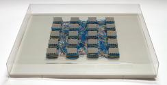 Roland Goeschl, Ohne Titel, undatiert, Mischtechnik in Plexibox, 86 × 76 × 10,5 cm, Belvedere, …