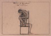 Cornelius Kolig, Vier Skizzen zu Oberes und Unteres Belvedere, 1985, Bleistift auf Papier, je: …