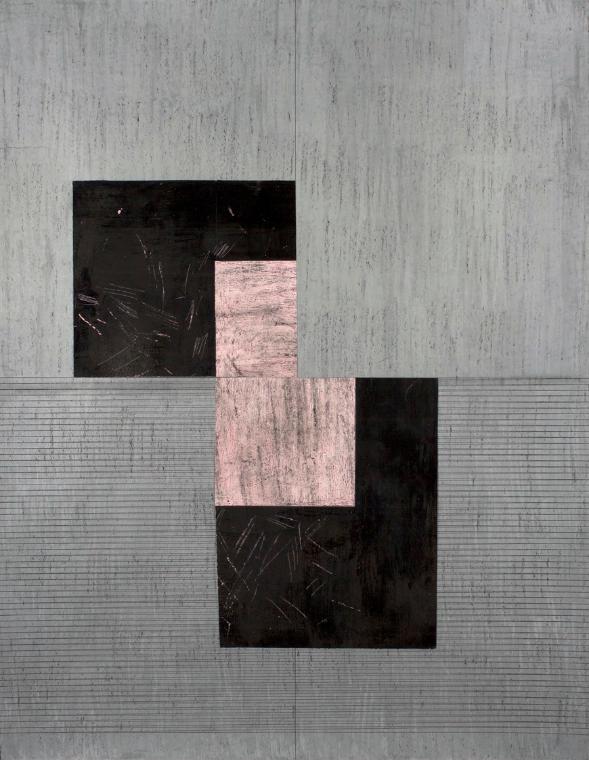 Nick Oberthaler, Untitled, 2010, Indische Tinte, Wachs auf Papier, 65 x 50 cm, Belvedere, Wien,…
