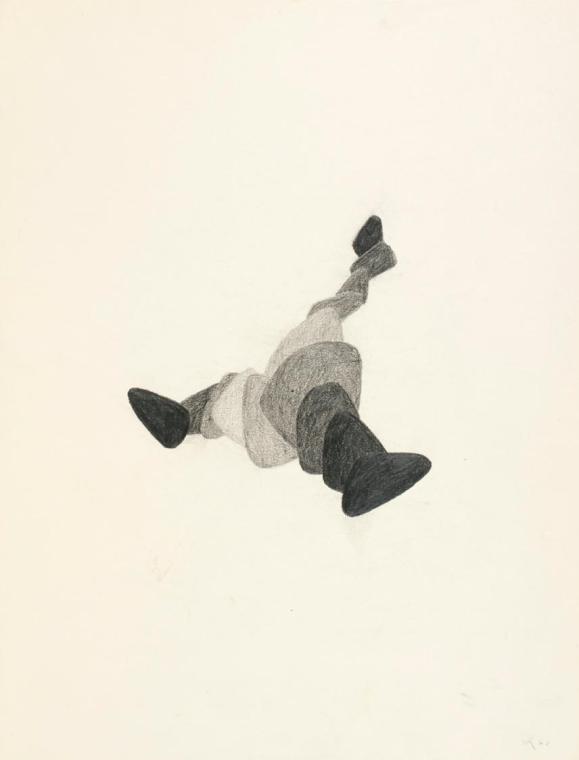 Roland Goeschl, Ohne Titel, 1960, Bleistift auf Papier, 39,3 x 30 cm, Belvedere, Wien, Inv.-Nr.…