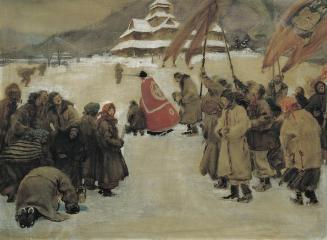 Theodor Axentowicz, Jordanfest, um 1883, Gouache auf Papier auf Karton, 66 x 88 cm, Belvedere, …