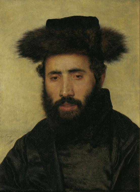 Isidor Kaufmann, Ein Rabbiner von Oberungarn, undatiert, Öl auf Holz, 27 x 21 cm, Belvedere, Wi ...