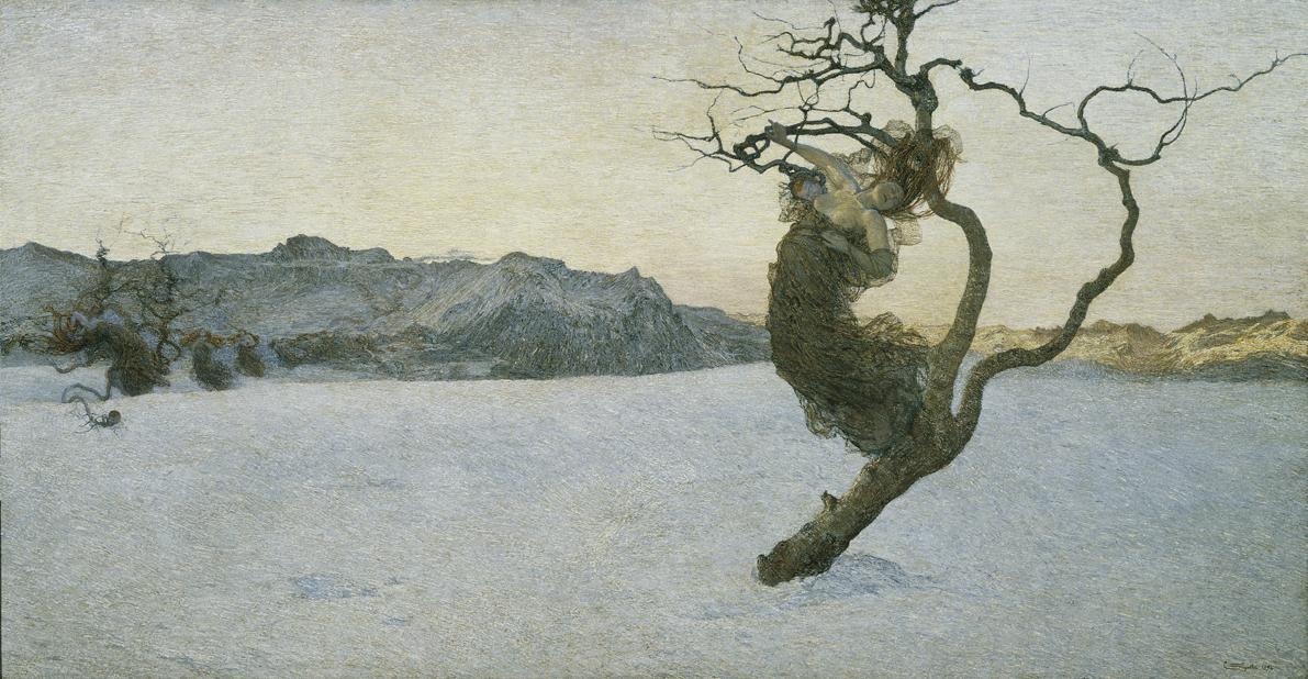 Giovanni Segantini, Die bösen Mütter, 1894, Öl auf Leinwand, 105 x 200 cm, Belvedere, Wien, Inv…