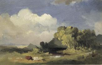 Joseph Brunner, Aus der Untersteiermark, um 1885/1886, Öl auf Papier, 13,5 x 21 cm, Belvedere, …