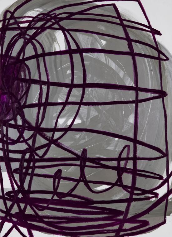 Otto Zitko, Ohne Titel, 2008-2009, Öl und Lack auf Aluminium, 150 x 110 cm, Belvedere, Wien, In…